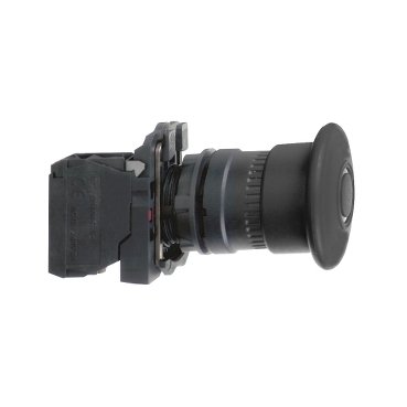[Imagem BOTÃO 22MM PLÁSTICO  EMERGÊNCIA SOCO EMP PUXAR XB5AT21 SCHNEIDER]