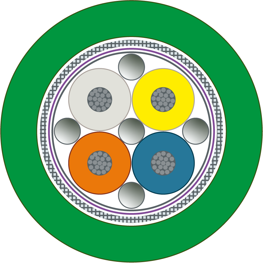 [Imagem CABO GP ROBÔ IE TP;2 X SEM;2X2;CAT5E;TORÇÃO;PUR;ROBUSTO 6XV18402R SIEMENS]