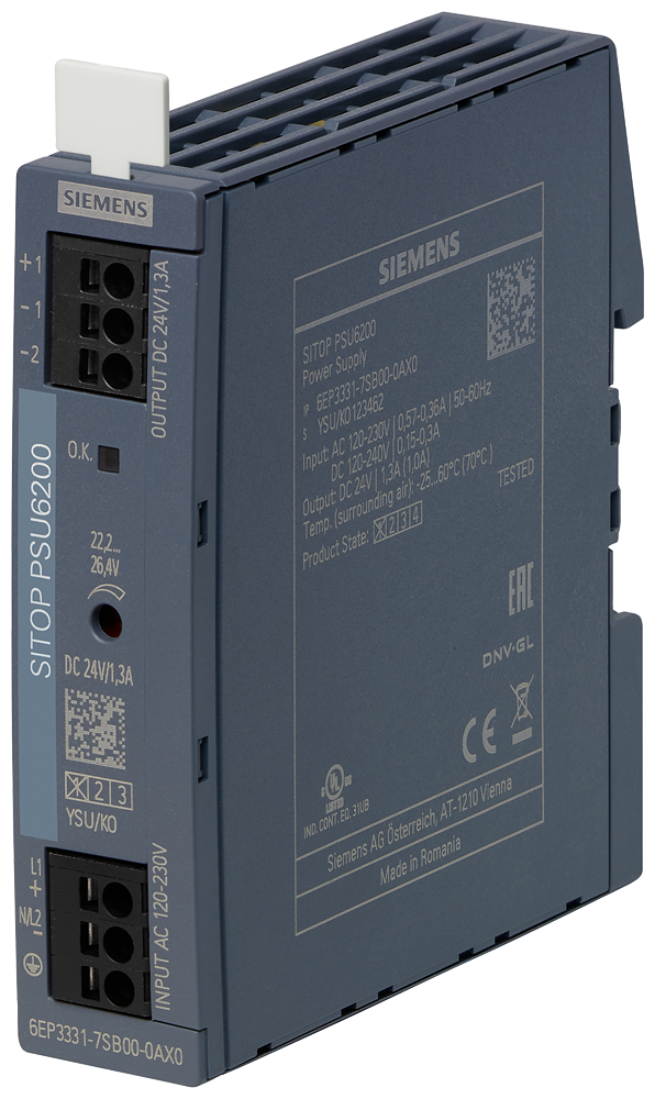 [Imagem SITOP PSU6200 24V / 1,3A 6EP33317SB000AX0 SIEMENS]