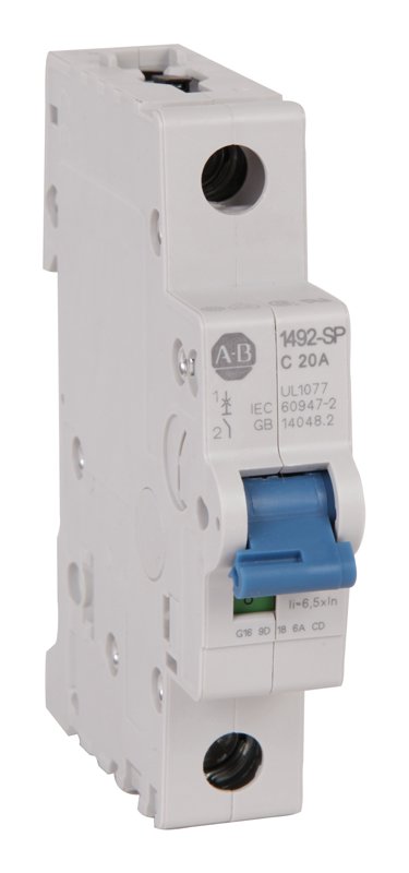 [Imagem DISJUNTOR DE PROT.MONOPOLAR 230-277VAC 1492SPM1D020 ROCKWELL ALLEN BRADLEY]