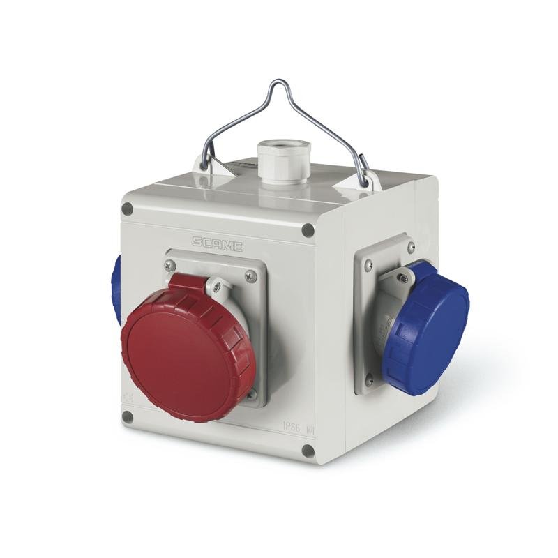 [Imagem do produto ADAPTADOR DE 4 SAÍDAS SEM CABO IP44 623.4005-010 SCAME]