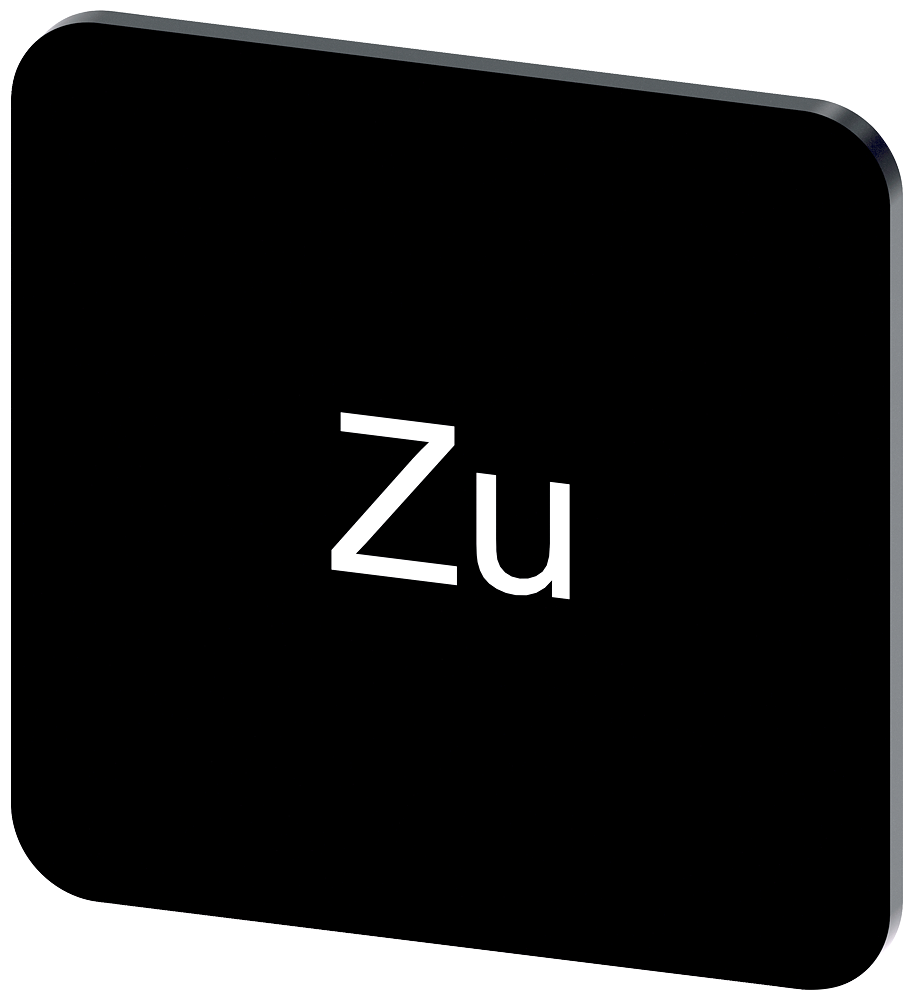 PLACA DE IDENTIFICAÇÃO 22X22MM PLACA PRETO INSCRIÇÃO: FECHAR 3SU19000AF160AL0 SIEMENS