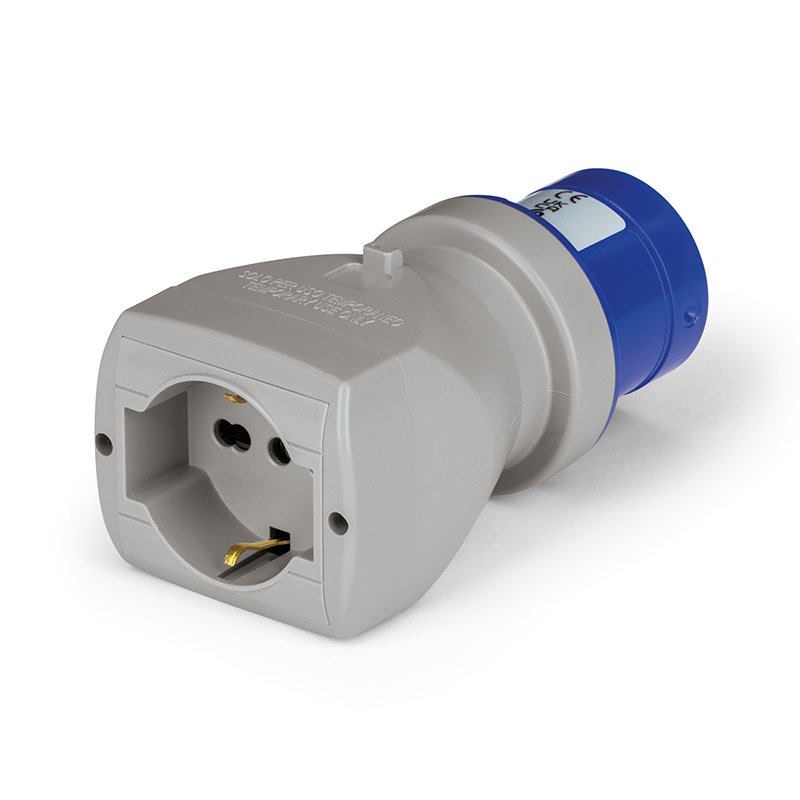 [Imagem do produto ADAPTADOR.IEC309-DOMÉSTICO  PADRÃO ITÁLIA PLURIST. 610.371 SCAME]