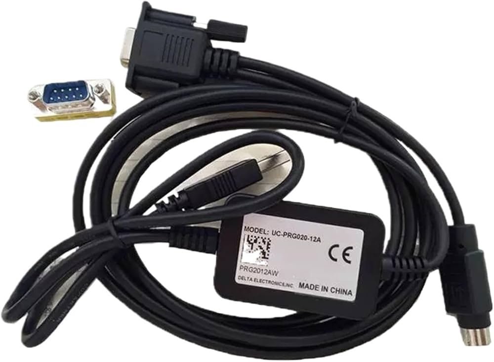 [Imagem CABO PARA PROGRAMAÇÃO DE CLP COM CONVERSOR USB/MINI DIN E DB9 INTEGRADO 2M UCPRG02012A SCHNEIDER]
