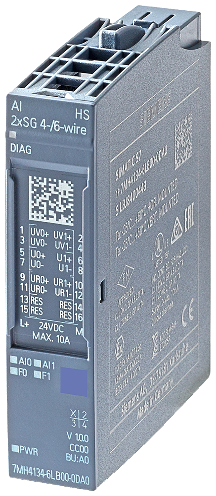 [Imagem ET 200SP AI 2 X SG 4 /6 WIRE HS 7MH41346LB000DA0 SIEMENS]