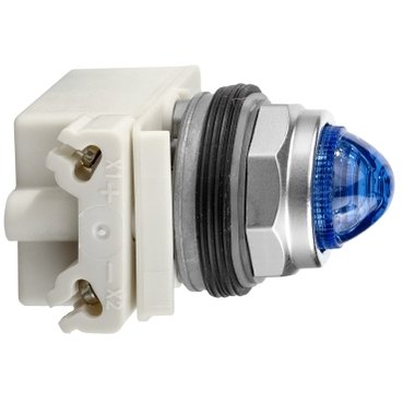 [Imagem do produto SINALIZADOR 30MM METÁLICO LED ALTO BRILHO 24V AZUL 9001KP35LLL9 SCHNEIDER]