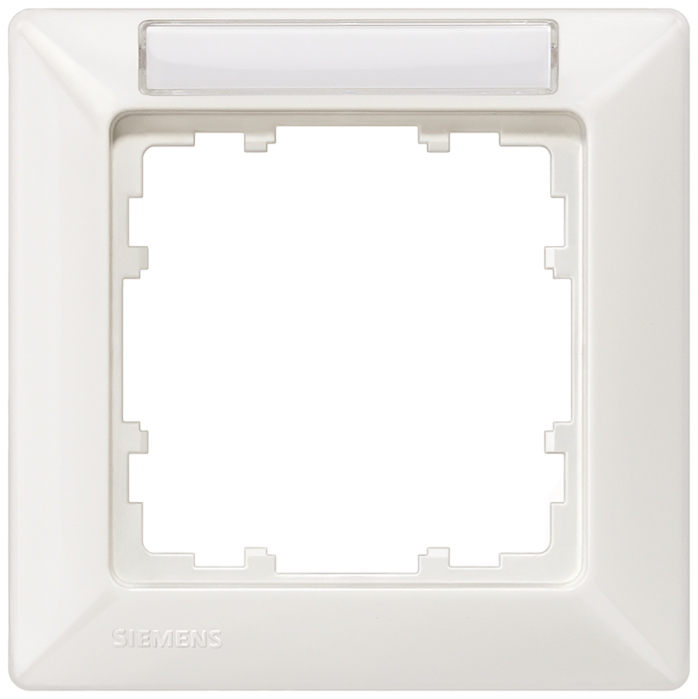 MOLDURA TITÂNIO BRANCO SIMPLES COM CAMPO DE INSCRIÇÃO 5TG25511 SIEMENS