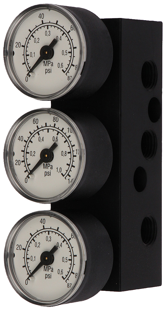 [Imagem MANÔMETRO MANIFOLD PARA POSICIONADOR ELETROPNEUMÁTICO SIPART PS2 6DR40042MN SIEMENS]