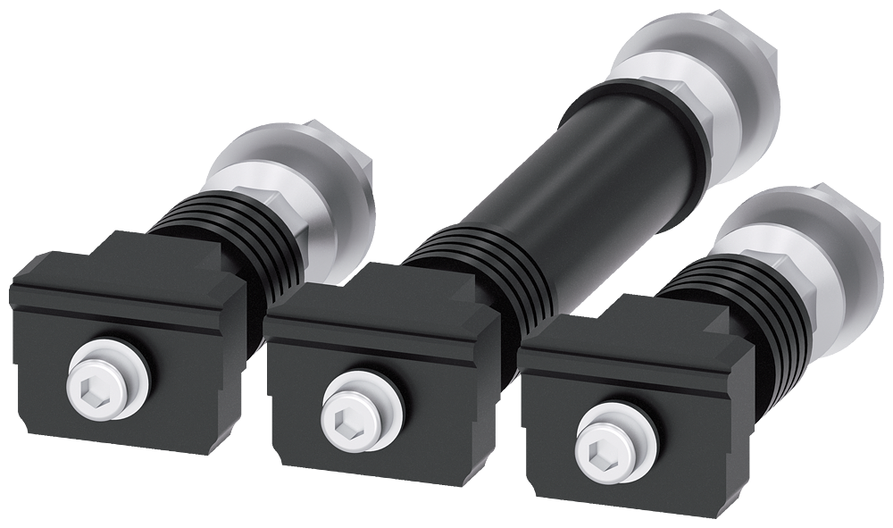 [Imagem CONEXÃO POR PINO NA PARTE TRASEIRA 3 PEÇAS ACESSÓRIOS PARA: 3VA2 100/160/250 3VA92030QF00 SIEMENS]