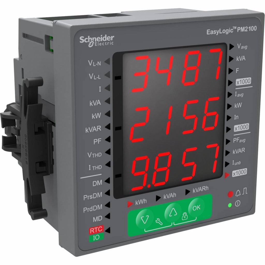 [Imagem MULTIMEDIDOR DIGITAL 12 DIGITOS 48-277VCA/CC 50/60HZ METSEPM2110 SCHNEIDER]