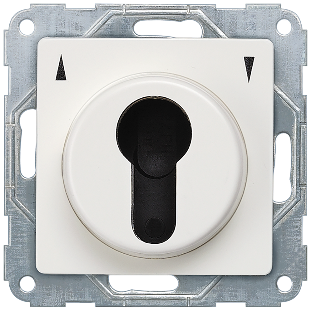 INTERRUPTOR DE CHAVE DE PERSIANA DE 2 POLO BRANCO TITÂNIO UP 5TA7670 SIEMENS
