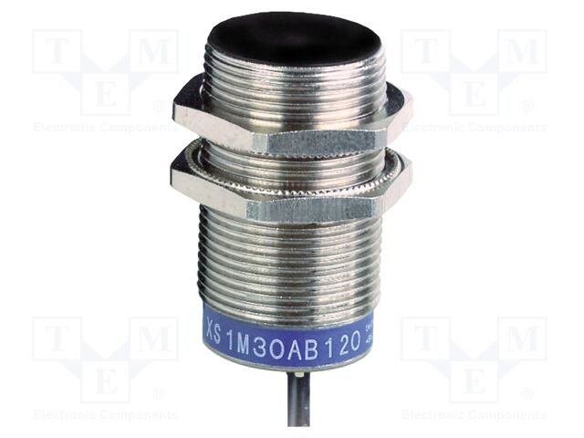[Imagem SENSOR INDUTIVO D30 MET 10MM ANALÓGICO XS1M30AB120 TELEMECANIQUE]