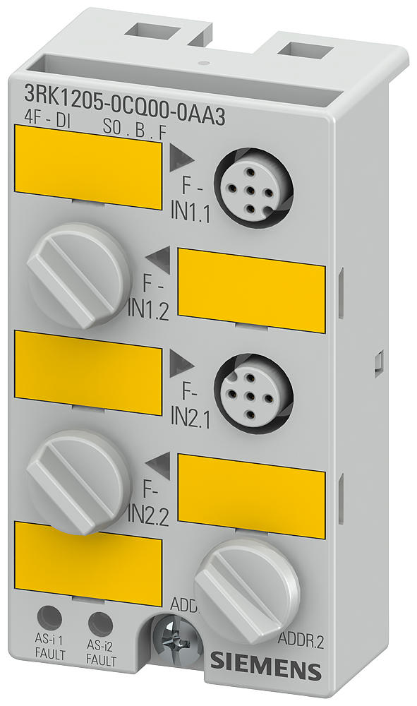 [Imagem do produto ESCRAVO: MODULO COMPACTO ASISAFE 3RK12050CQ000AA3 SIEMENS]