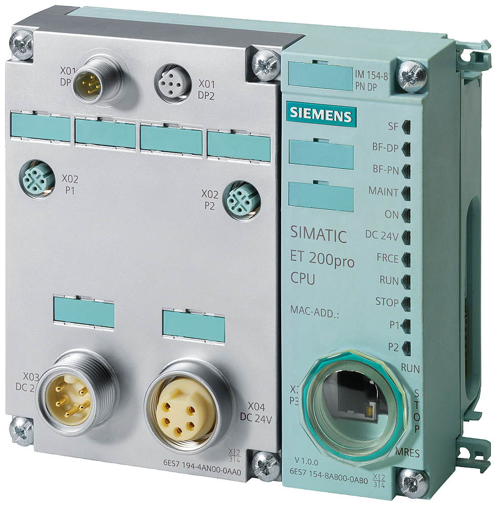 [Imagem do produto ET 200PRO: IM 154-8 PN/DP CPU, 384KB 6ES71548AB010AB0 SIEMENS]