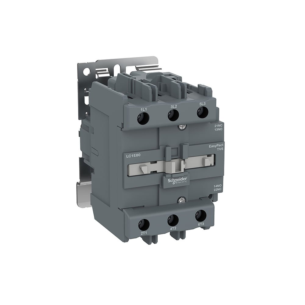 [Imagem CONTATOR TRIPOLAR TESYS E 80A 1NA+1NF 220VCA50/60HZ LC1E80M7 SCHNEIDER]