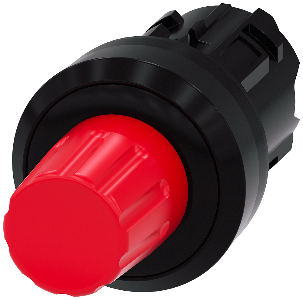 BOTÃO DE PARADA 22MM REDONDO PLÁSTICO VERMELHO BOTÃO DE COMANDO ELEVADO 3SU10000HC200AA0 SIEMENS