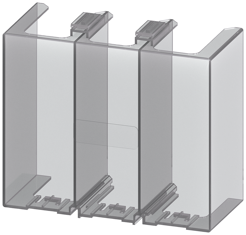 [Imagem COBERTURA DO TERMINAL PARA CONEXÃO DE BARRAMENTO PARA CONTATORES E RELÉ DE SO 3RT19564EA1 SIEMENS]