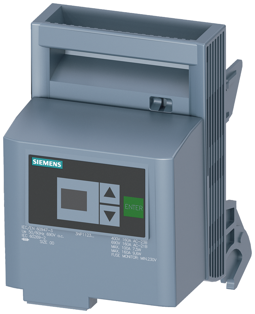 [Imagem do produto UNIDADE DE MANÍPULO COM EFM20, PARA TAMANHO NH000, ACESSÓRIOS 3NP19231GB30 SIEMENS]