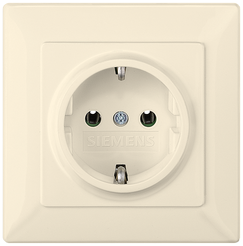 LINE TOMADA SCHUKO EQUIPAMENTO COMPLETO BRANCO ELÉTRICO 5UB1581 SIEMENS