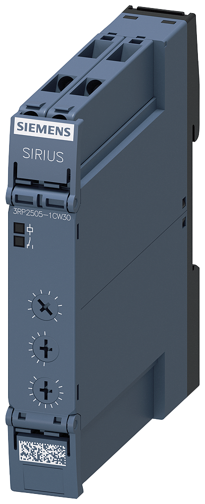 RELÉ DE TEMPO 1NA 13 FUNÇÕES 0,05S-100H 12-240V CA/CC LIGAÇÃO POR PARAFUSO 3RP25051CW30 SIEMENS