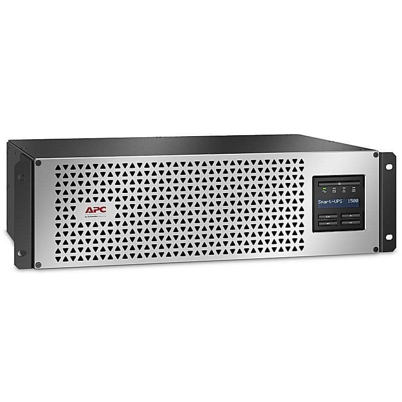 [Imagem do produto APC SMART UPS LINE INTERACTIVE 1500VA LITHIUM ION RACKMOUNT 3U 230V 6 TOMADAS IEC C13 SMARTCONNECT PORT+SMARTSLOT SHORT DEPTH AVR LCD SMTL1500RMI3UC SCHNEIDER]