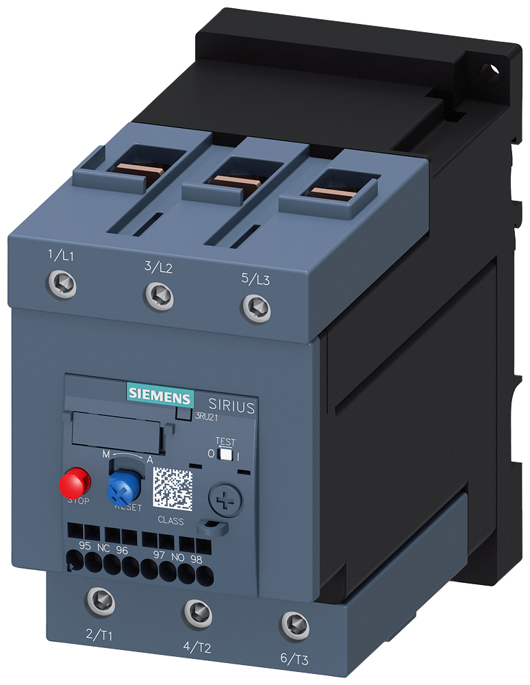 RELÉ DE SOBRECARGA 70-90A PARA PROTEÇÃO DO MOTOR S3 CLASS 10 MONTAGEM IND 3RU21464LD1 SIEMENS