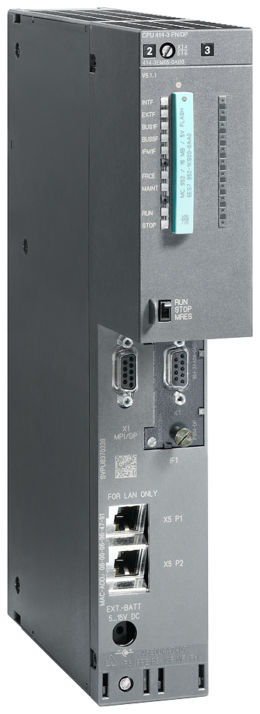 [Imagem do produto CPU 414-3 PN/DP MEMÓRIA 4MB 6ES74143EM060AB0 SIEMENS]