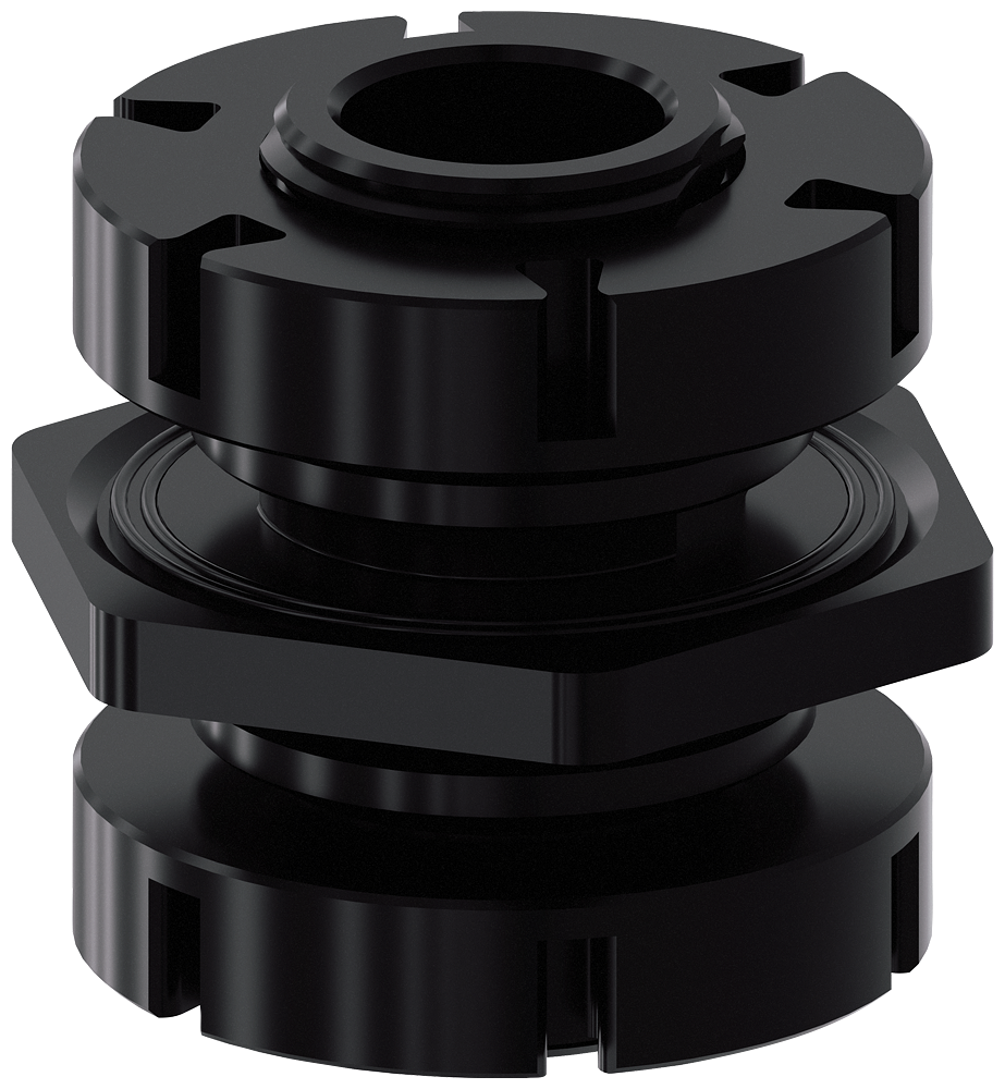 [Imagem do produto PEÇA DE UNIÃO M20/M25 PARA CONEXÃO DE 2 CAIXAS, PLÁSTICO/METAL 3SU19000JQ100AA0 SIEMENS]