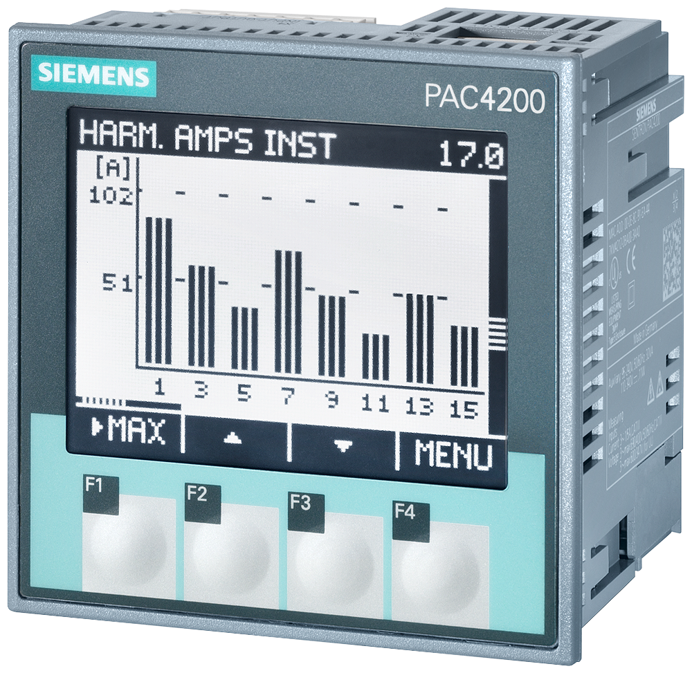 INSTRUMENTO DE MEDIÇÃO SENTRON 7KM PAC4200 MONTAGEM FRONTAL 690/400 V 5 A, 7KM42120BA002AA0 SIEMENS