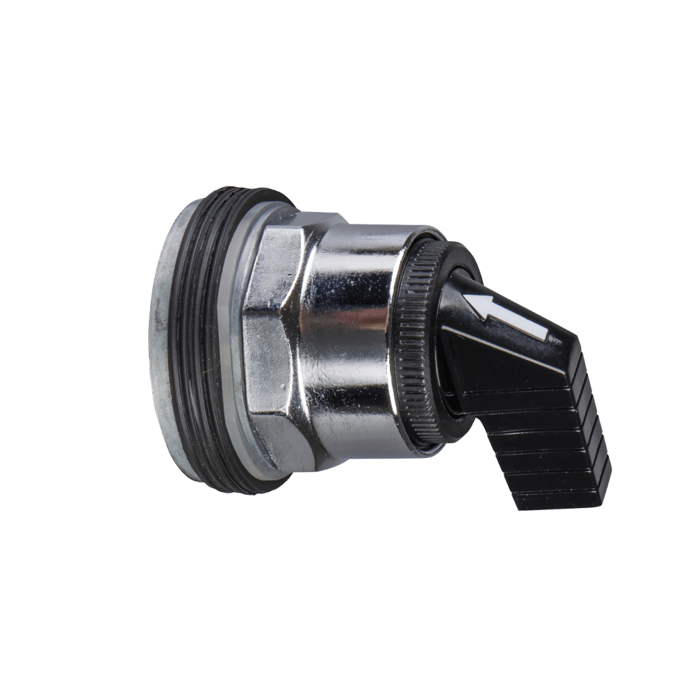 [Imagem CABEÇOTE DE COMUTADOR COM 3 POSIÇÕES E MANOPLA CURTA COM RETORNO POR MOLA 9001KS702B SCHNEIDER]