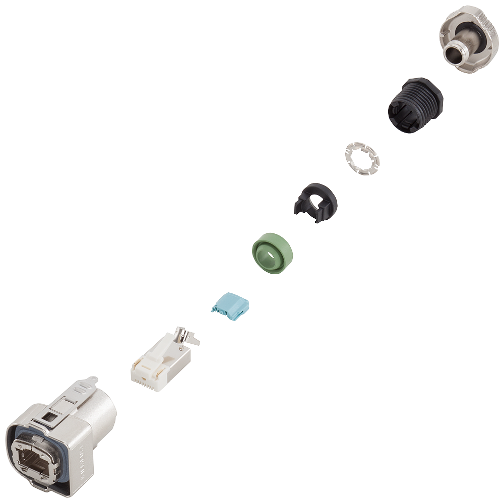 [Imagem CONECTOR DE SINAL RJ45 IP67 6FX20030DM67 SIEMENS]