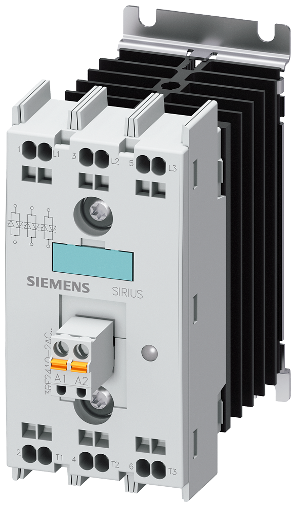CONTATOR A SEMICONDUTOR 3RF2 TRIFÁSICO CA51 10A 48-600V/230V CA CONTROLADO P 3RF24102AC55 SIEMENS