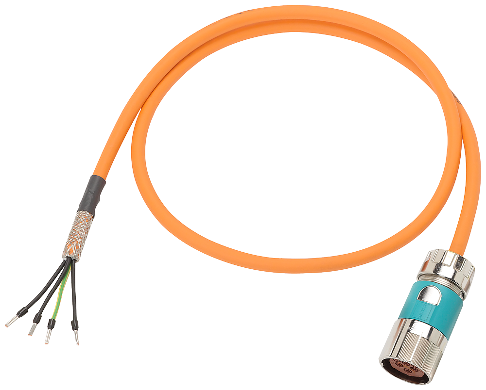 [Imagem CABO DE  POTÊNCIA 25M COM CONECTORES 4X1.5C 6FX80025CF141CF0 SIEMENS]