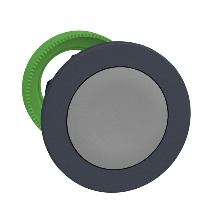 [Imagem CABEÇOTE PARA BOTÃO FACEADO Ø30MM PLÁSTICO RETORNO POR MOLA CINZA ZB5FA8 SCHNEIDER]