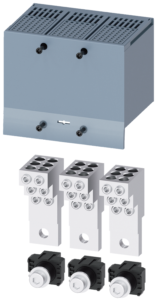 [Imagem TERMINAL PARA CONDUTOR DE SEÇÃO CIRCULAR 6 CONDUTORES 3 PEÇAS ACESSÓRIOS PARA 3VA92230JF60 SIEMENS]