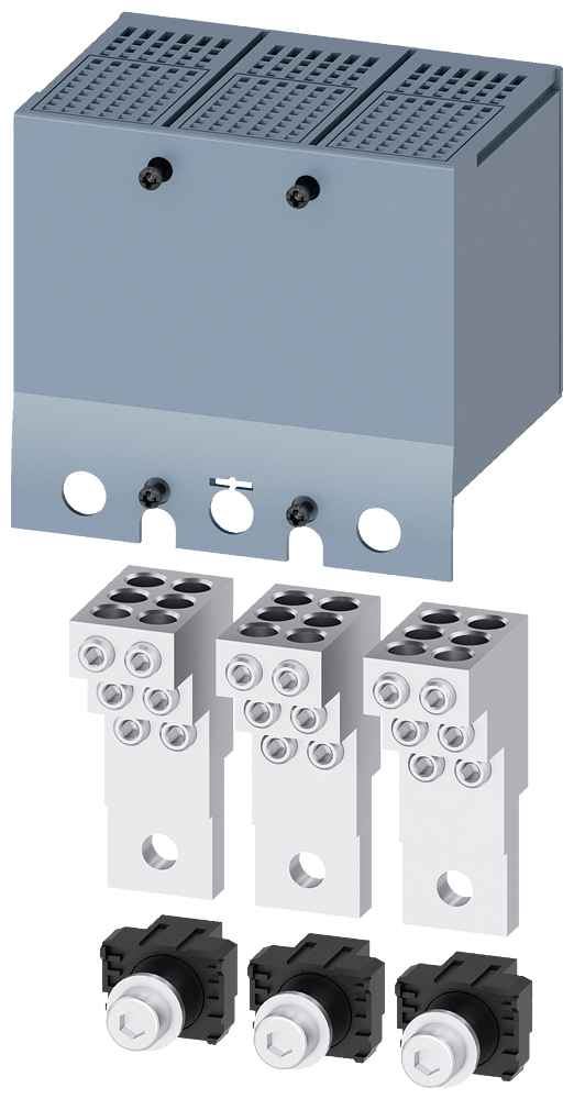 [Imagem BORNE DE CONEXÃO PARA CONDUTOR CIRCULAR TA2.6 6 X 14 AWG…2 AWG PARA 6 CABOS 3... 3VA92430JF68 SIEMENS]