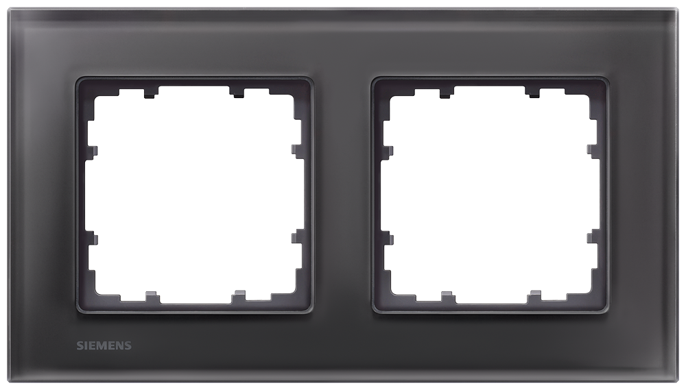 MOLDURA MIRO VIDRO PRETO 2X 5TG12022 SIEMENS