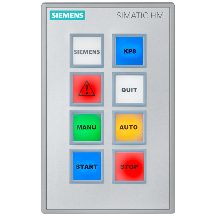 [Imagem IHM TECLA 8DI/DO 24VCC PROFINET COM PROFISAFE SIMATIC KP8F PN 6AV36883AF370AX0 SIEMENS]