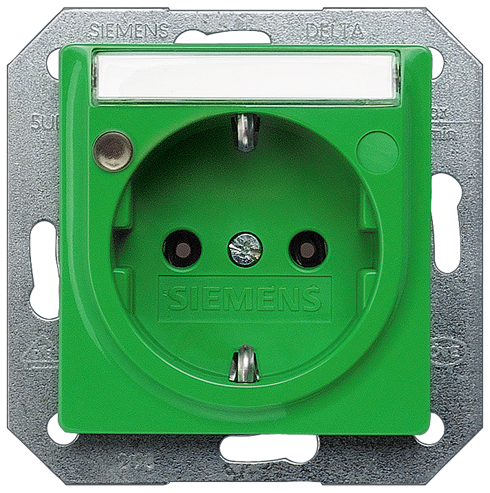 TOMADA COM CAMPO DE INSCRIÇÃO E INDICADOR DE STATUS VERDE (SV) 5UB1562 SIEMENS