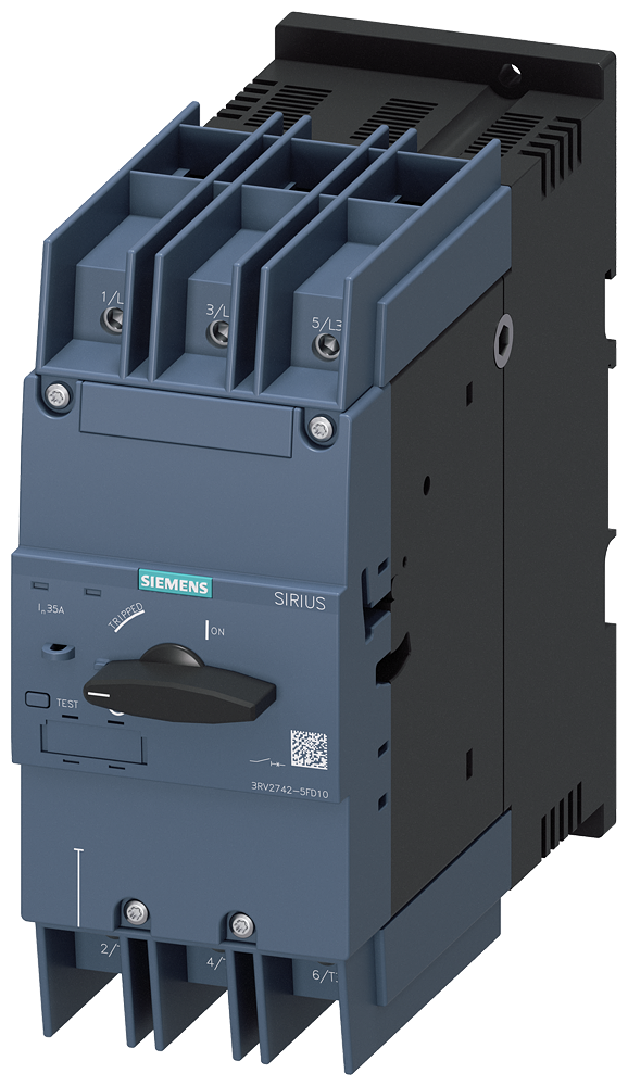 CHAVE DE POTÊNCIA S3 PROTEÇÃO DO EQUIPAMENTO UL 489 CSA C22.2 NO.5-02 DI 3RV27425FD10 SIEMENS