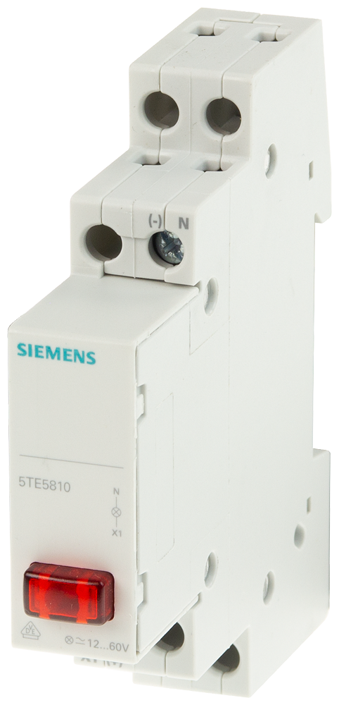 INDICADOR LUMINOSO/DE FASE 1X LED 12-60 V VERMELHO 5TE5810 SIEMENS