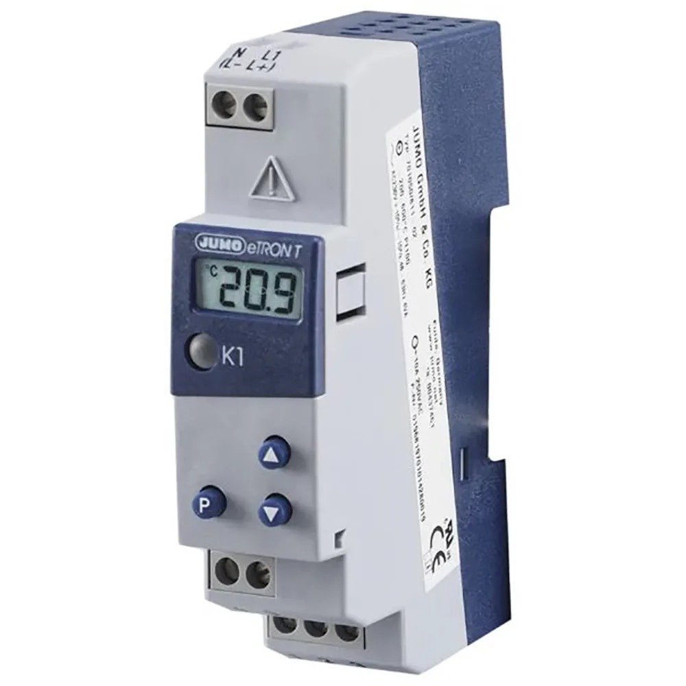 [Imagem do produto TERMOSTATO DIGITAL 1 SAÍDA 12/24V 24VCA 48/63HZ ETRONT JUMO]