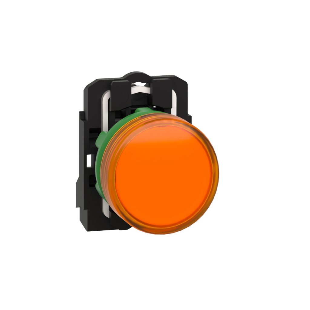 [Imagem SINALIZADOR MODULAR Ø22MM PLÁSTICO, LED, LARANJA, 24VCA/CC XB5AVB5 SCHNEIDER]