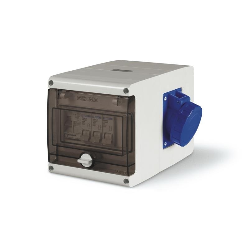 [Imagem do produto ADAPTADOR PARA CAMPING 3 TOMADAS 2P+T 625.3506-728 SCAME]