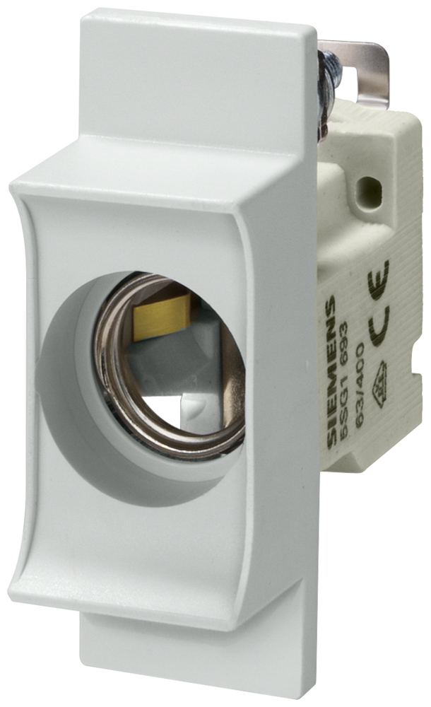 BASE DE FUSÍVEL NEOZED  D01 1 POLO 16 A UN CA: 400 V UN CC: 250 V 5SG1553 SIEMENS