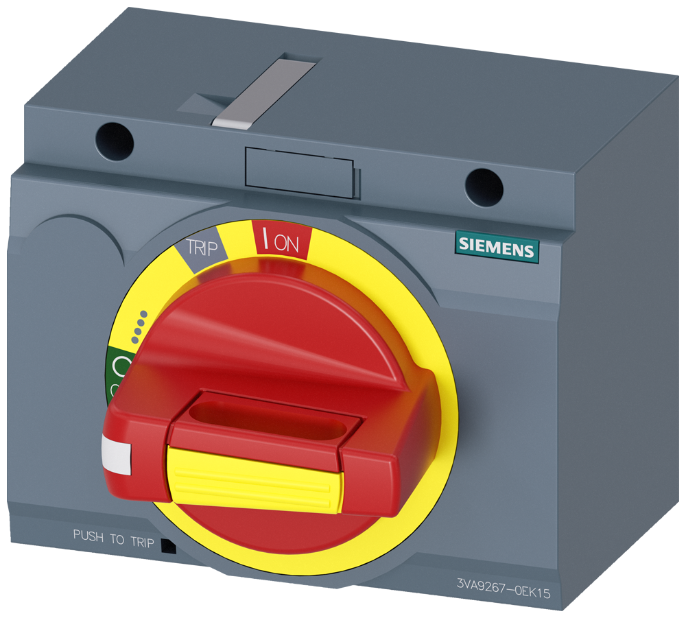 [Imagem ACIONAMENTO GIRATÓRIO FRONTAL PARADA DE EMERGÊNCIA IEC IP30/40 ACESSÓRIOS PAR 3VA92670EK15 SIEMENS]