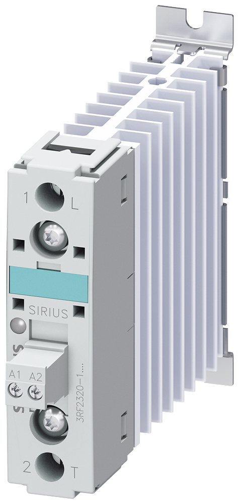 [Imagem do produto CONTATOR A SEMICONDUTOR 3RF2, MONOFÁSICO CA51 20A 24-230V/24V CCLP 3RF23201AA020KN0 SIEMENS]