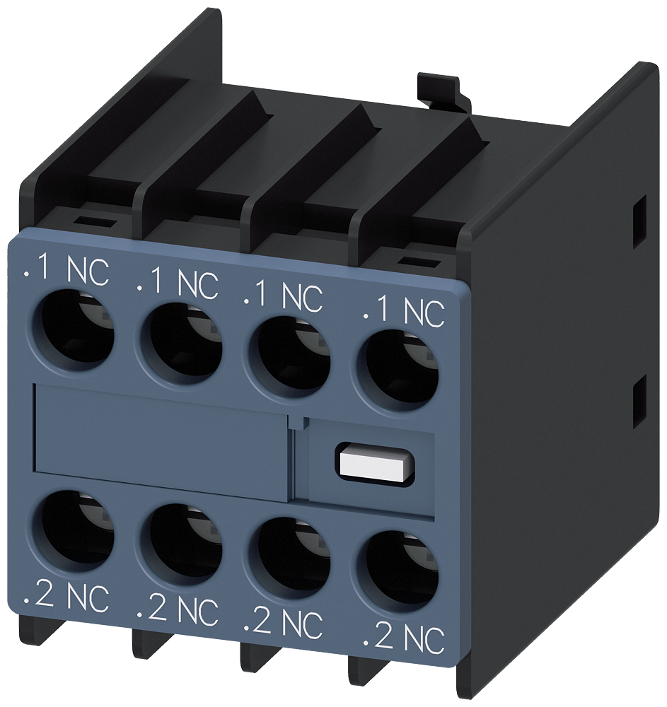 [Imagem do produto INTERRUPTOR AUXILIAR 4NF, PASSAGENS DE CORRENTE:1NF, 1NF, 1NF PARA CONTACTORE 3RH29111FA04 SIEMENS]