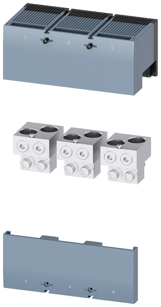 TERMINAL PARA CONDUTOR DE SEÇÃO CIRCULAR TA4.1 2X 400KCMIL - 750KCMIL PARA 2 3VA96730JC24 SIEMENS