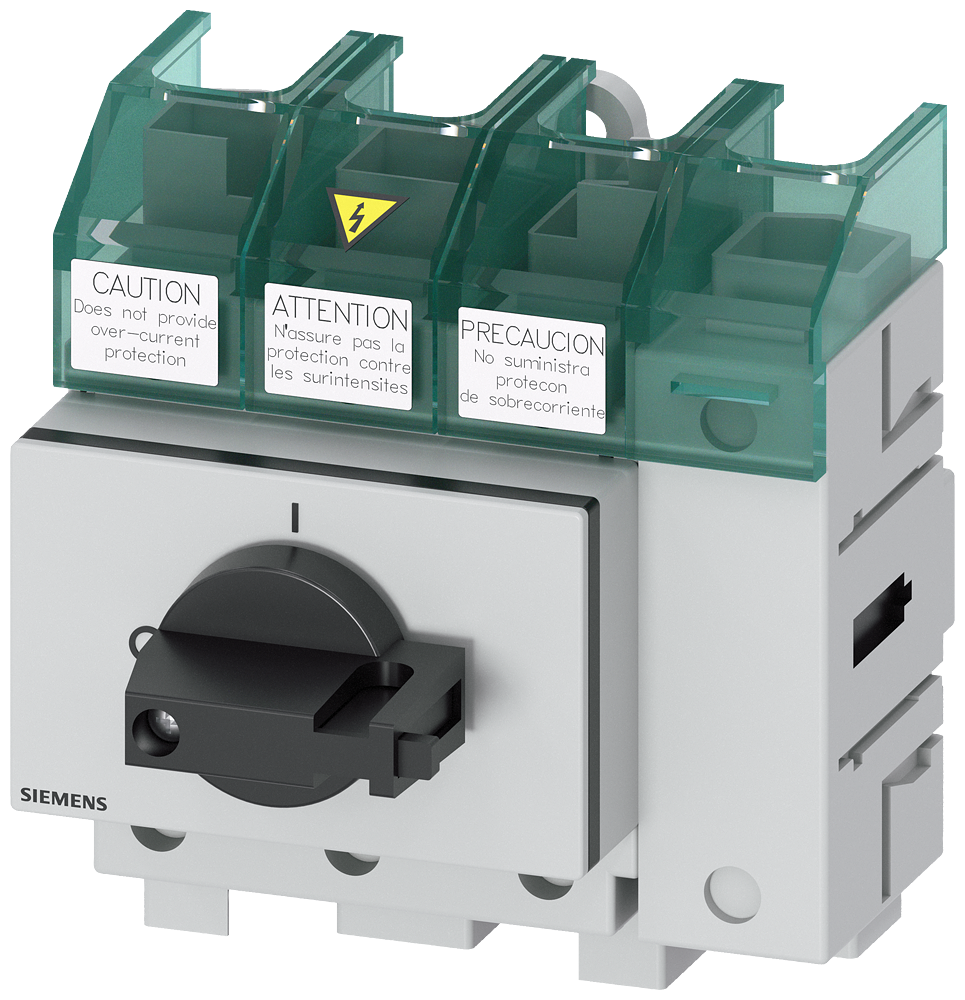 SECCIONADOR DE CORTE EM CARGA 3LD5 UL CHAVE PRINCIPAL DE 4 POLOS 3LD52000TL11 SIEMENS